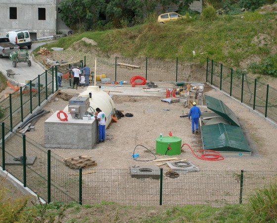 Travaux d’installation de stations d’épuration, poste de  pompage et surpresseurs