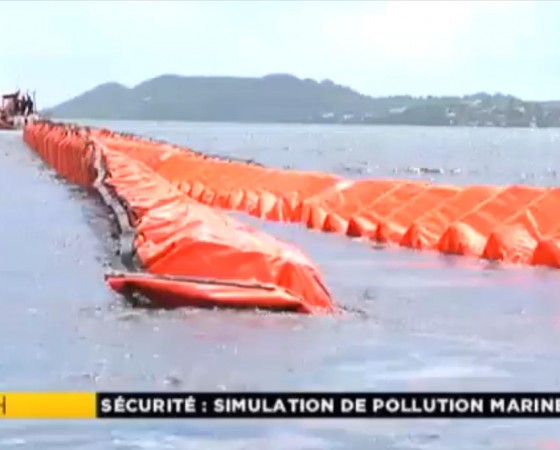 Simulation de pollution marine accidentelle au robert